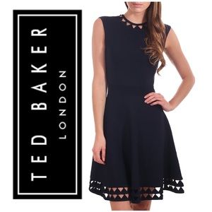 Ted Baker Kathryn Cutwork Knitted Skater Dress
